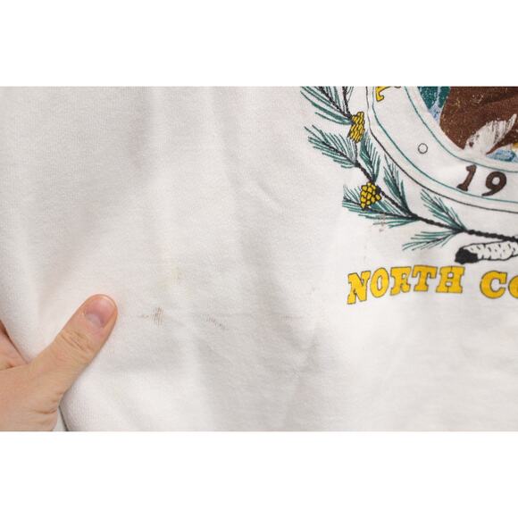 Vintage Alaska The Last Frontier Bald Eagle Sweatshirt Medium - Picture 3 of 11